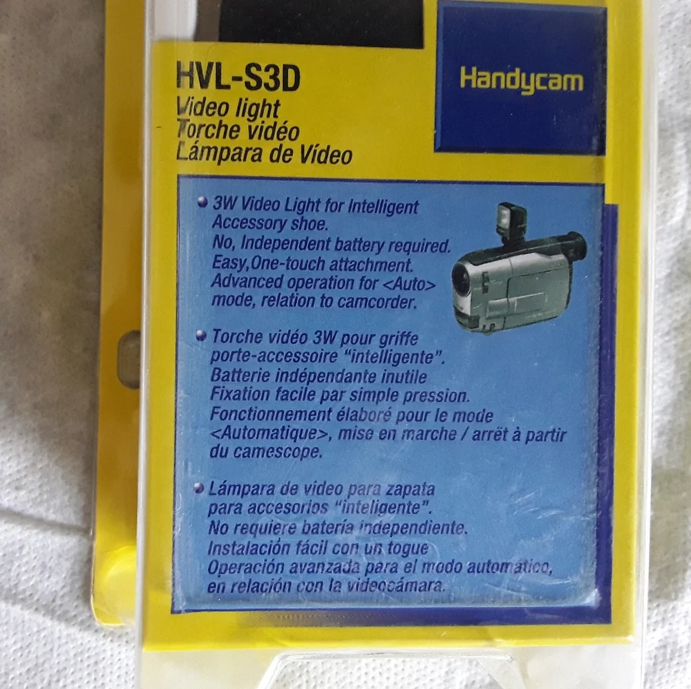 Sony Handycam Video Light HVL-S3D NEW